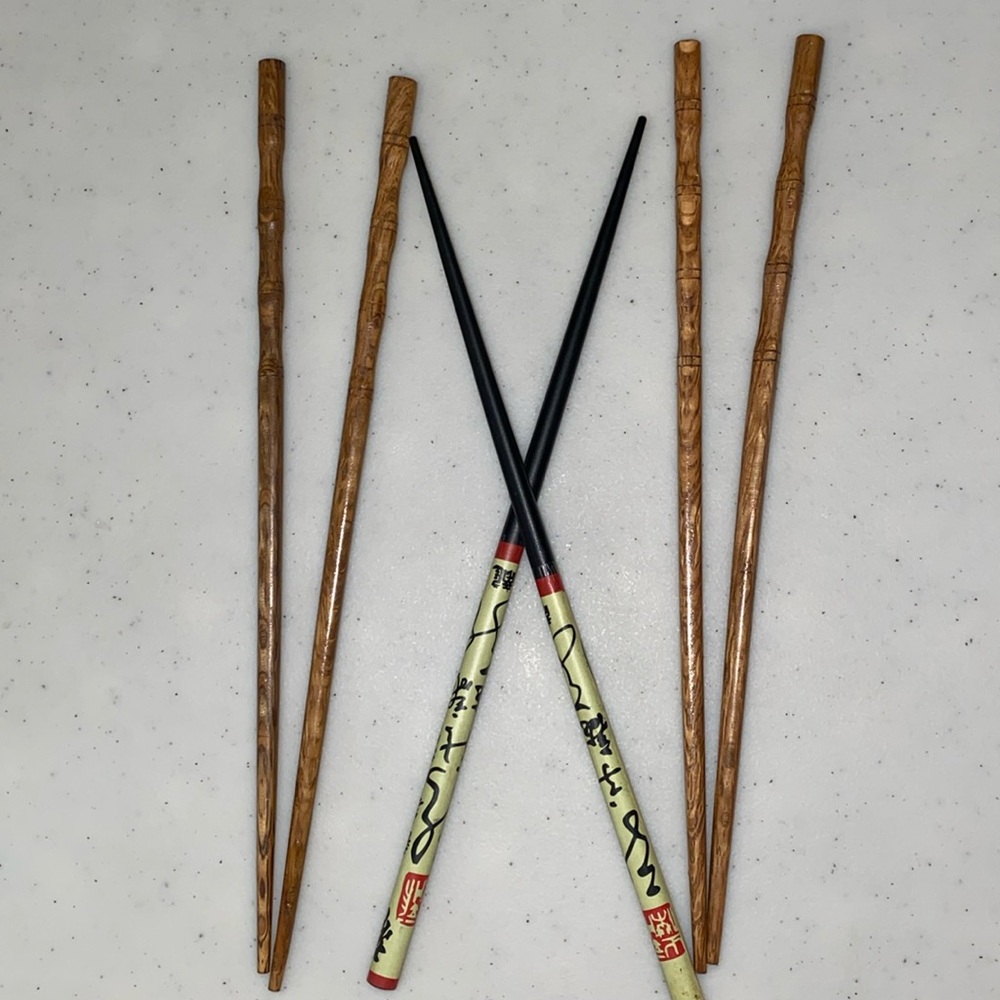 Chinese hair sticks, 6 pieces